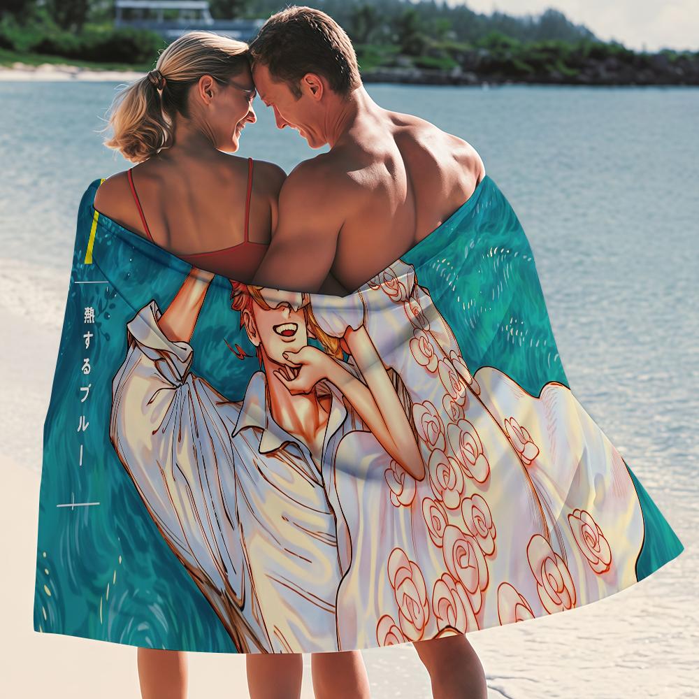 Manga Veil Romantic K-Kotteri Towel Quick Drying Beach Towels Are Suitable For Swimming Pools Camping Yoga And The Gym