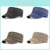 Berretto piatto in cotone da uomo con protezione solare, cappello casual estivo per sport all'aperto