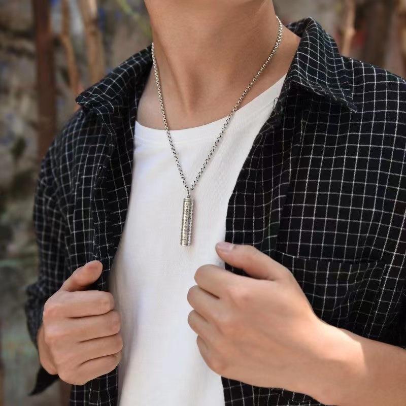 Halsband Ljus Mantra Shurangama Mantra LyckoHänge för Män och Kvinnor