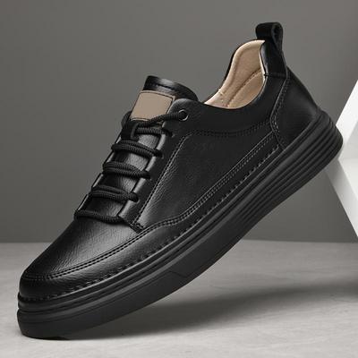 High Quality Men's Leather Shoes Summer Comfortable Sneakers Fashion Designer Men Shoes Soft Leather Versatile Skateboard Shoes