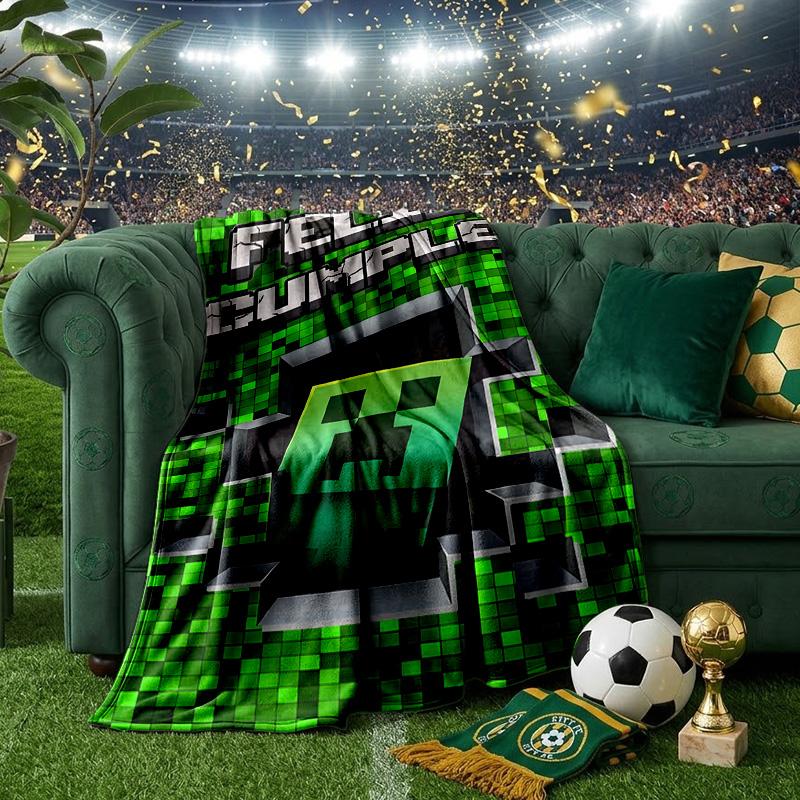 Mine-craft game Blanket Lightweight Ideal Bedding Blanket Perfect for Travel, Camping, Living Rooms, Offices, Sofas, Fan Christmas gift