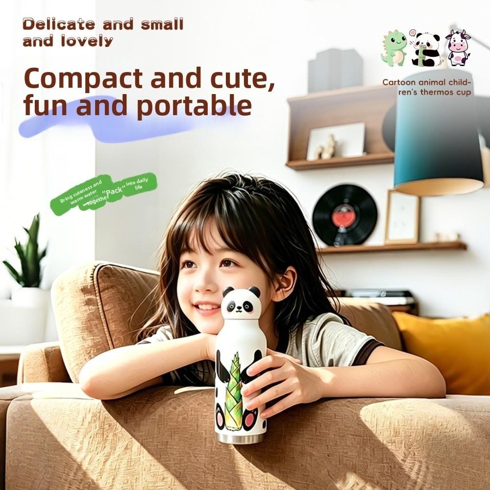 Dual-Drinking Kids Water Bottle 400ml Vacuum Insulated Bottle Thermos Cup  Travel, Sports, Outdoor