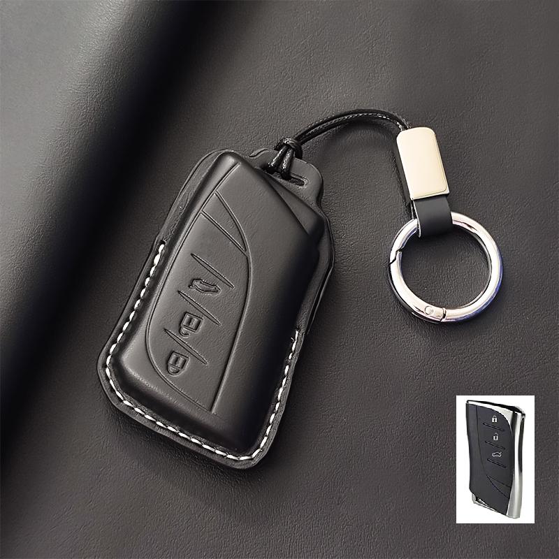 Genuine Leather Car Smart Key Case Cover Fob for Lexus NX ES UX US RC LX GX IS RX 200 250h 350h LS 450h 260h 300h UX200 Keychain