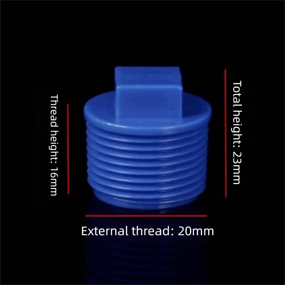 10pcs/set PVC Male Thread End Cap External Plug Tube Connector Plumbing Pipe Plug Garden Irrigation