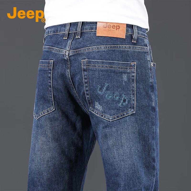 JEEP Men's 2025 Autumn Retro Straight Leg Jeans