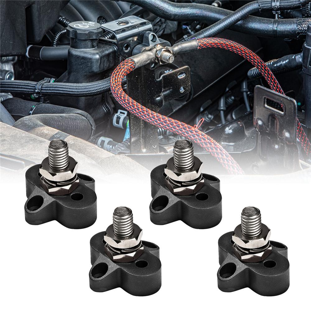 

4 pcs Insulated Battery Distribution Bus Terminals Jumper Pole Marine Car Bus Boat