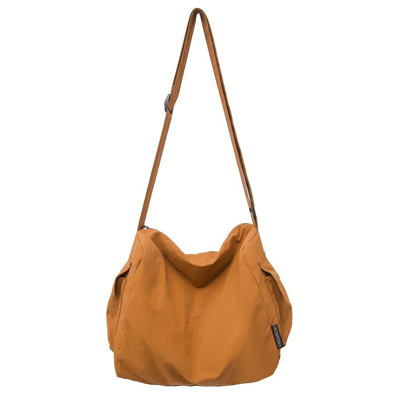 

Нейлоновая сумка Женская сумка через плечо Однотонная сумка через плечо коричневый