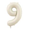 32/40Inch Cream Color Number Balloons 1-9 Large Digital Foil Helium Ball Girl Kids Adult Happy Birthday Party Decoration Wedding