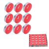 50Pcs Round Candles Smokeless Scented Candles Wedding Anniversary Party SuppliesRed