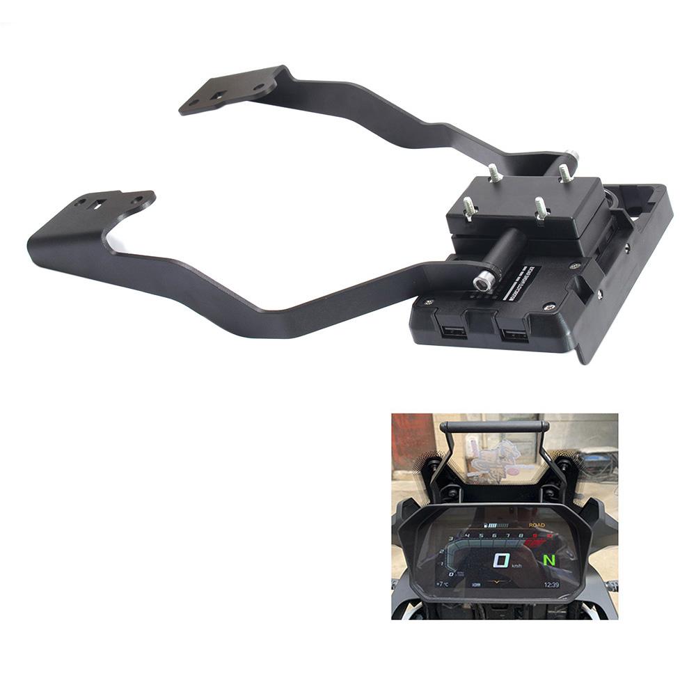 Motorcycle GPS Navigation Charging Bracket   Front Bar Mount for F750GS F850GS Aluminum Alloy Handlebar Stand Accessories