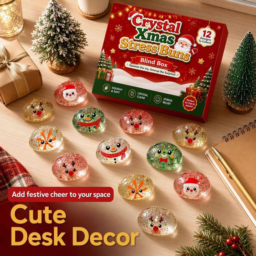 Squishy Christmas Dumpling Advent Calendar Slow Rising 12-Day Countdown Calendar  for Kids&Adults