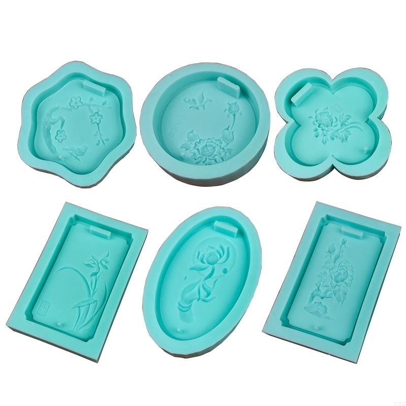 DIY Pendant Making Silicone Mold Unique Epoxy Resin Casting Mold Handmade Jewelry Pendant Mold Crystal Flower Charm Mold X3UC