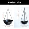 Decorative Iron Hanging Flower Pots Containers Hanging Planter Suitable For Indoor And Outdoor Use