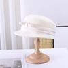 Beret Horse Riding Formal Hat Bow Peaked Flat Cap Princess Hat Fashion Knights Cap  Warmer