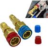 2 PCS Car R1234yf Adapters, R1234yf To R134a AC Quick Coupler Kit, High & Low Pressure Conversion Connector for Refilling, Universal for Most AC