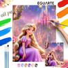 Disney Rapunzel Princess digital oil painting diy handpainted coloring painting home decoration art supplies crafts for bedroom wall decor