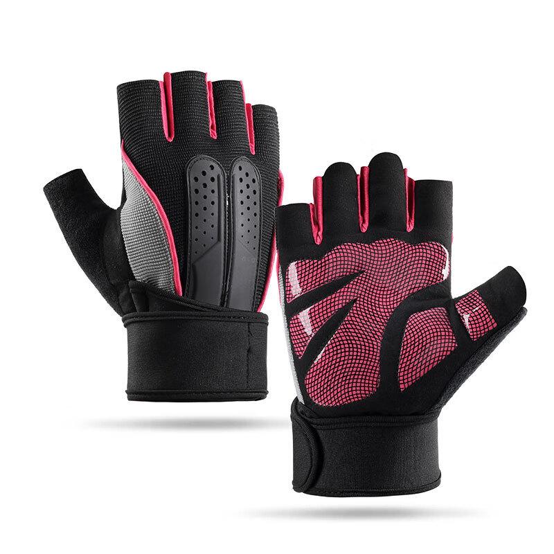 IRONWOLF Half Finger Fitness Gloves with Wrist Support