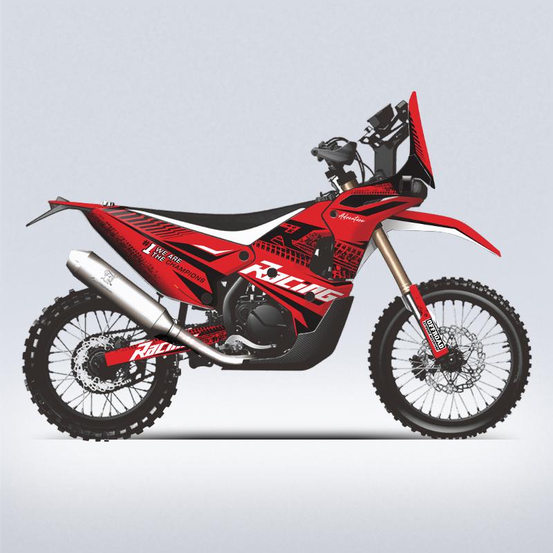 For KOVE 450 RALLY Motorcycle Pattern Fairing Electroplating Material Sticker Kit Accessories Colorful Decorative Stickers