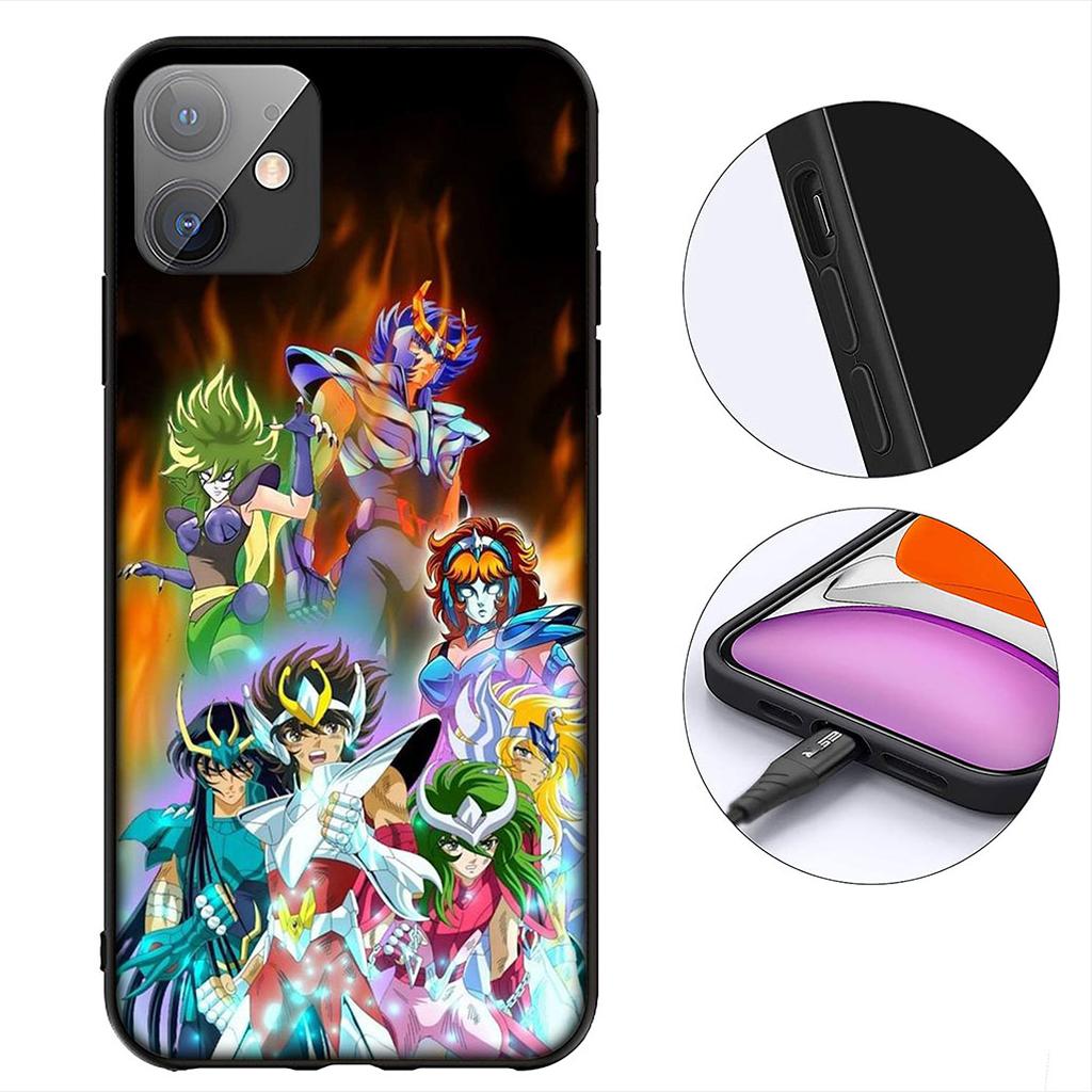 Anime Saint Cartoon Seiya Phone Case for Samsung Galaxy S22 S21 S20 FE Ultra Plus A35 A36 A37 A33 A34 A04 A71 Protective Cover