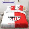 Bilbao logo Patrón Juego de Ropa de Cama Colcha Colcha Funda de Almohada Decoración del Hogar Regalo de Cumpleaños (1 * funda nórdica + 2 * fundas de almohada, sin núcleo)