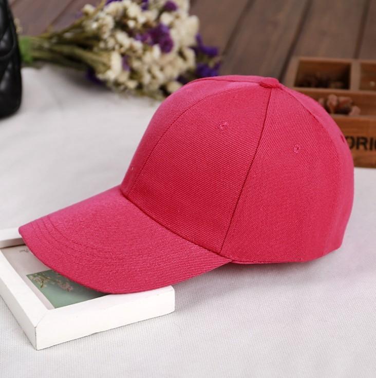 Plain Color Baseball Cap For Women Men With Adjustable Fit Sun Protection Summer Accessory