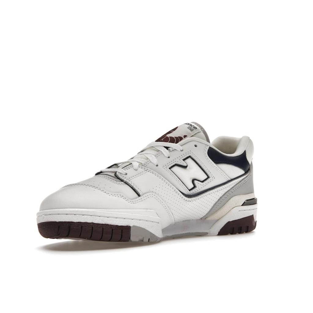 New Balance 550 White Indigo Burgundy Unisex Sneakers Natural-Indigo BB550PWB