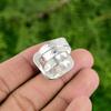 Stick Agate Stone Wife Engagement Unique Promise Bezel Statement Ring 925 Silver