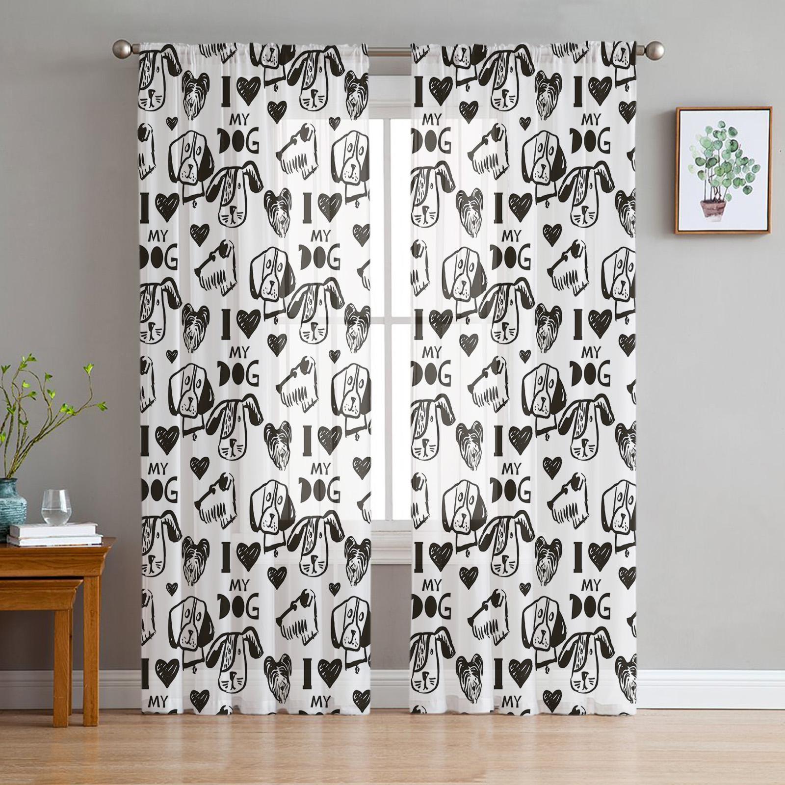 Прозрачные шторы для спальни — фото 15