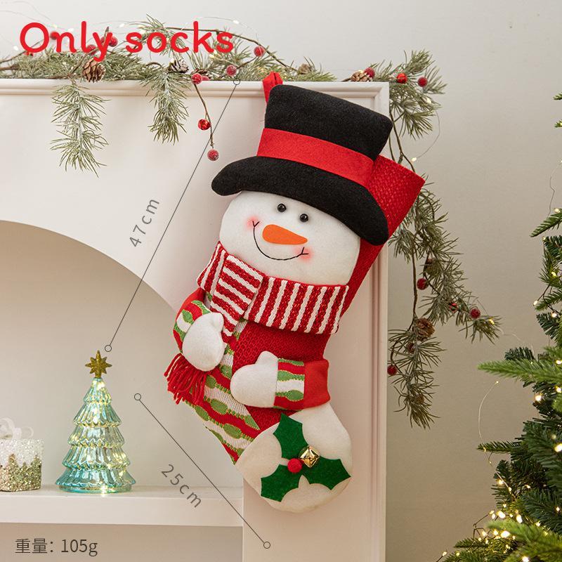 European Style Christmas Gift Socks For Tree Ornaments And Festive Accessories