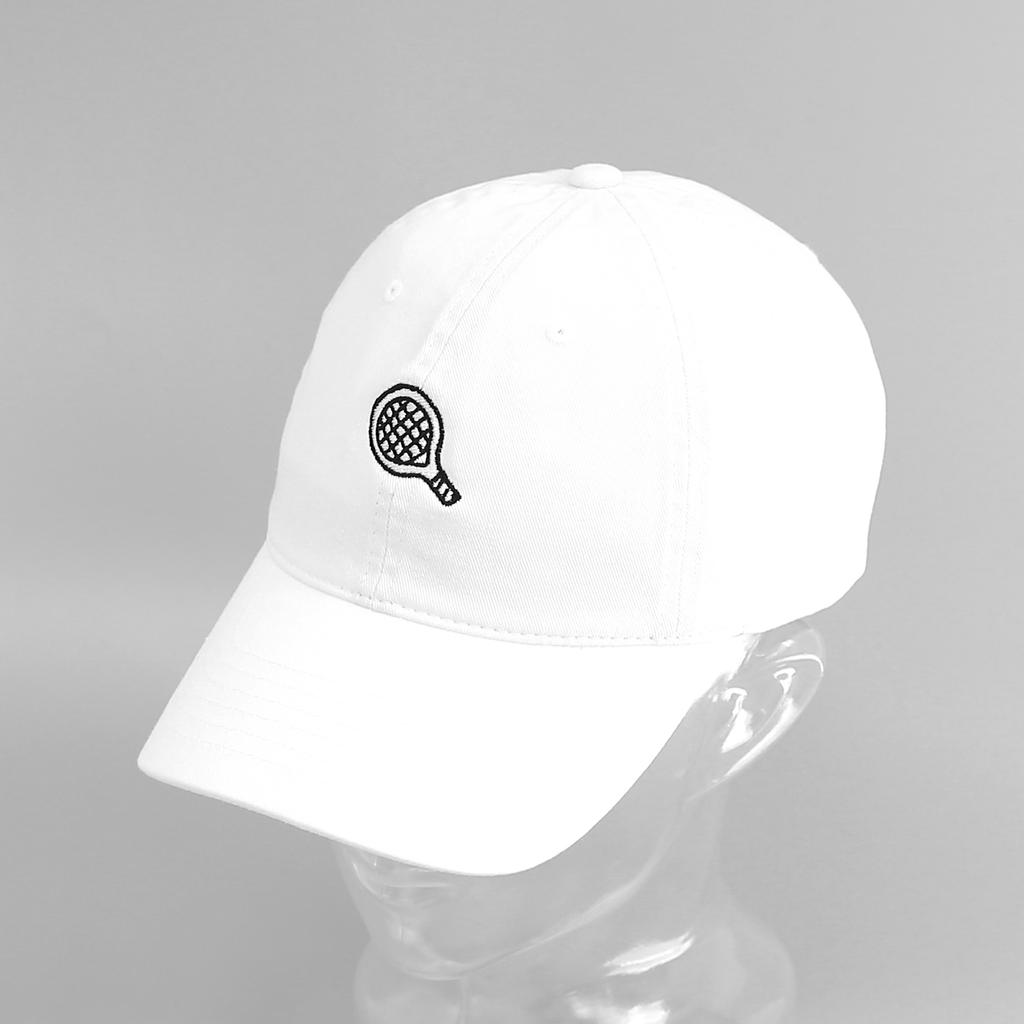 Inbol Tennis Racket White Ball Cap