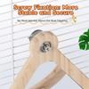 Wooden Parrot Swing Bite Resistant Rocking Perch Stand Bird Cage Accessories  Parakeet Play