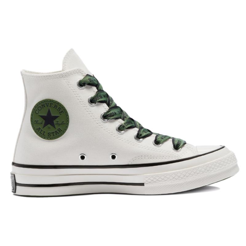 Converse Chuck 70 Chuck Taylor All Star Casual & Comfortable High-Top Canvas Unisex Dark Green & White