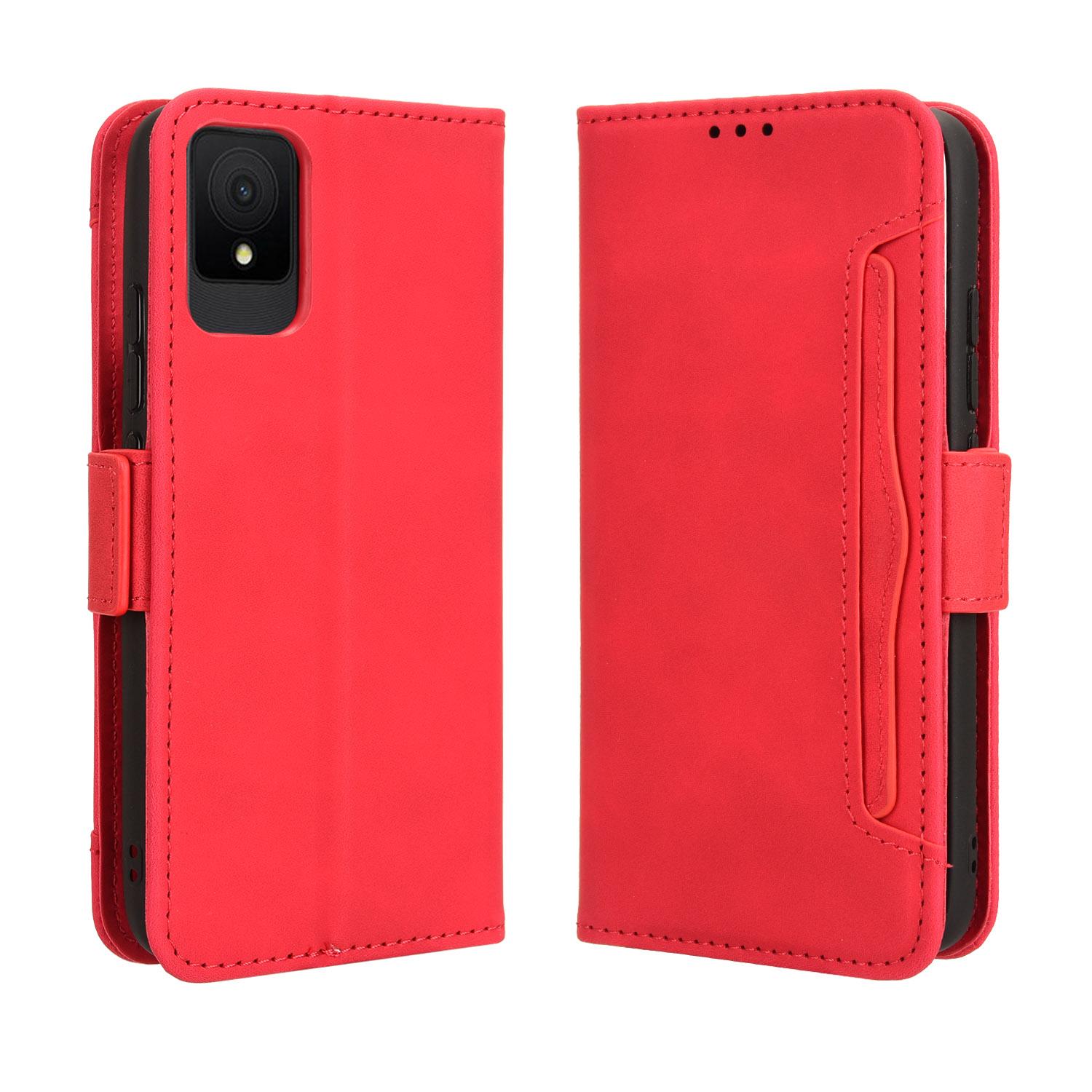 

PU Leather Phone Case for TCL 502 Wallet Multiple Card Holder Flip Cover C