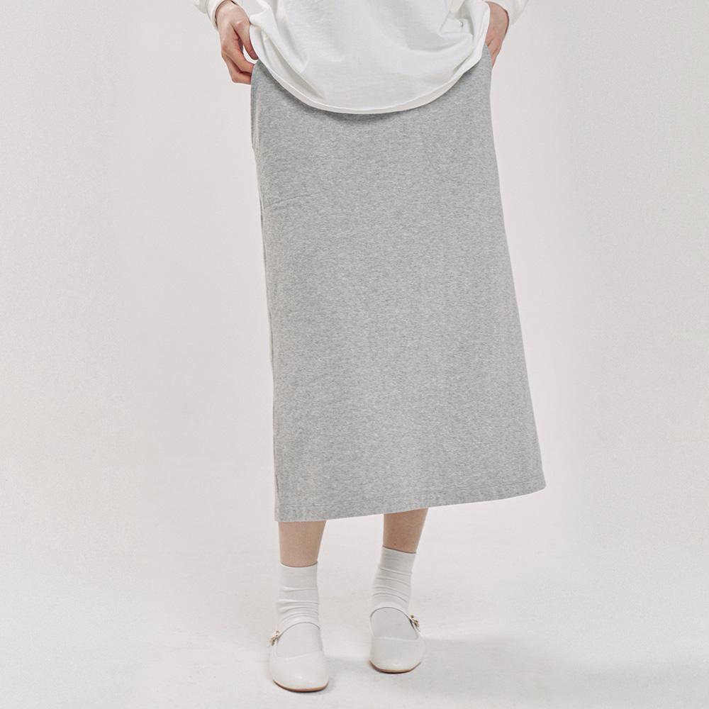 Chikita Sweat Skirt (Double Cotton) Gray 241403Sgr