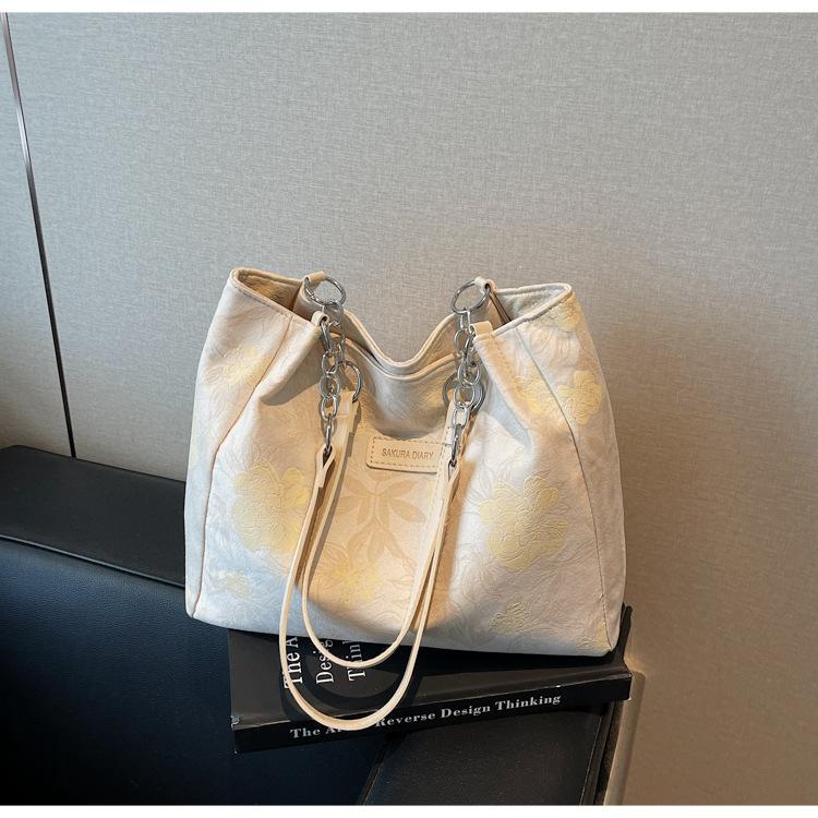 Fashion Printed Tote Bag Women's New Simple Large-capacity Shoulder Bag Versatile Casual Armpit Bag