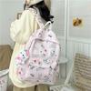 Cute Cartoon Sanrio Hello Kitty Backpack Large Capacity Student Schoolbag  Delicate Personality Trendy Girly Kt Bag Gifts
