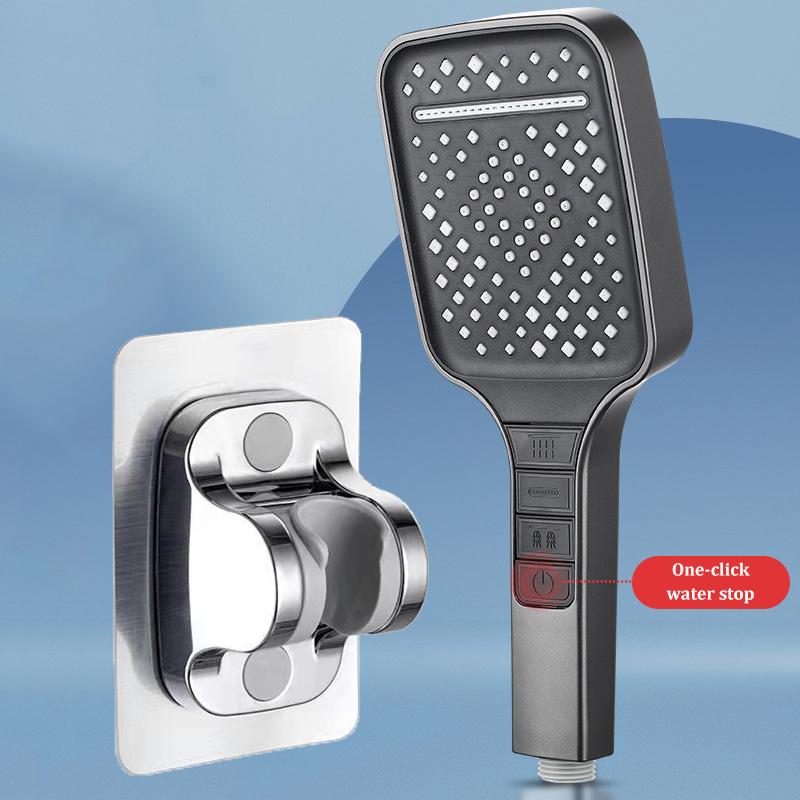 

7 режимов Большая панельная душевая лейка Регулируемая Остановка одной кнопкой Ванная комната Высокое давление Водосберегающий Душевой набор Аксессуары для ванной комнаты