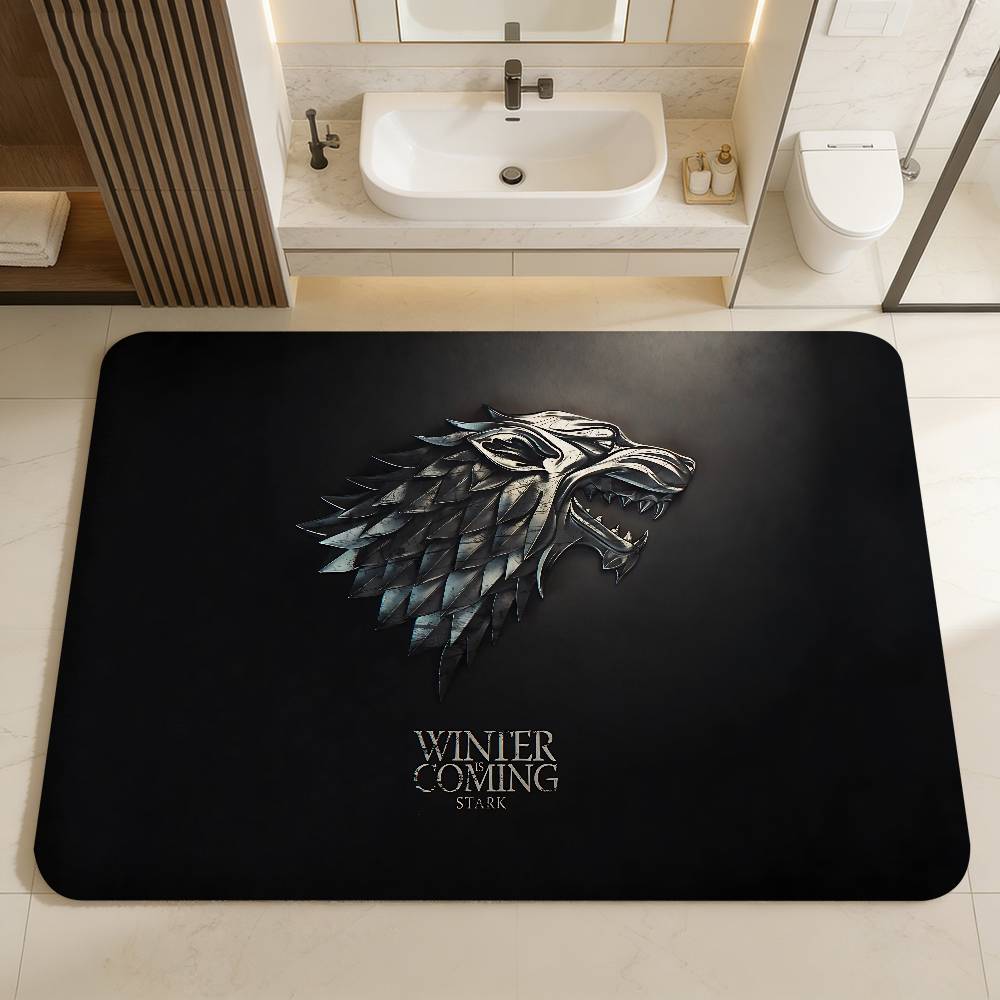 Popular TV Series G-Game Of T-Thrones Room Mats Anti-slip Absorb Water Long Strip Cushion Bedroon Mat Household Carpets