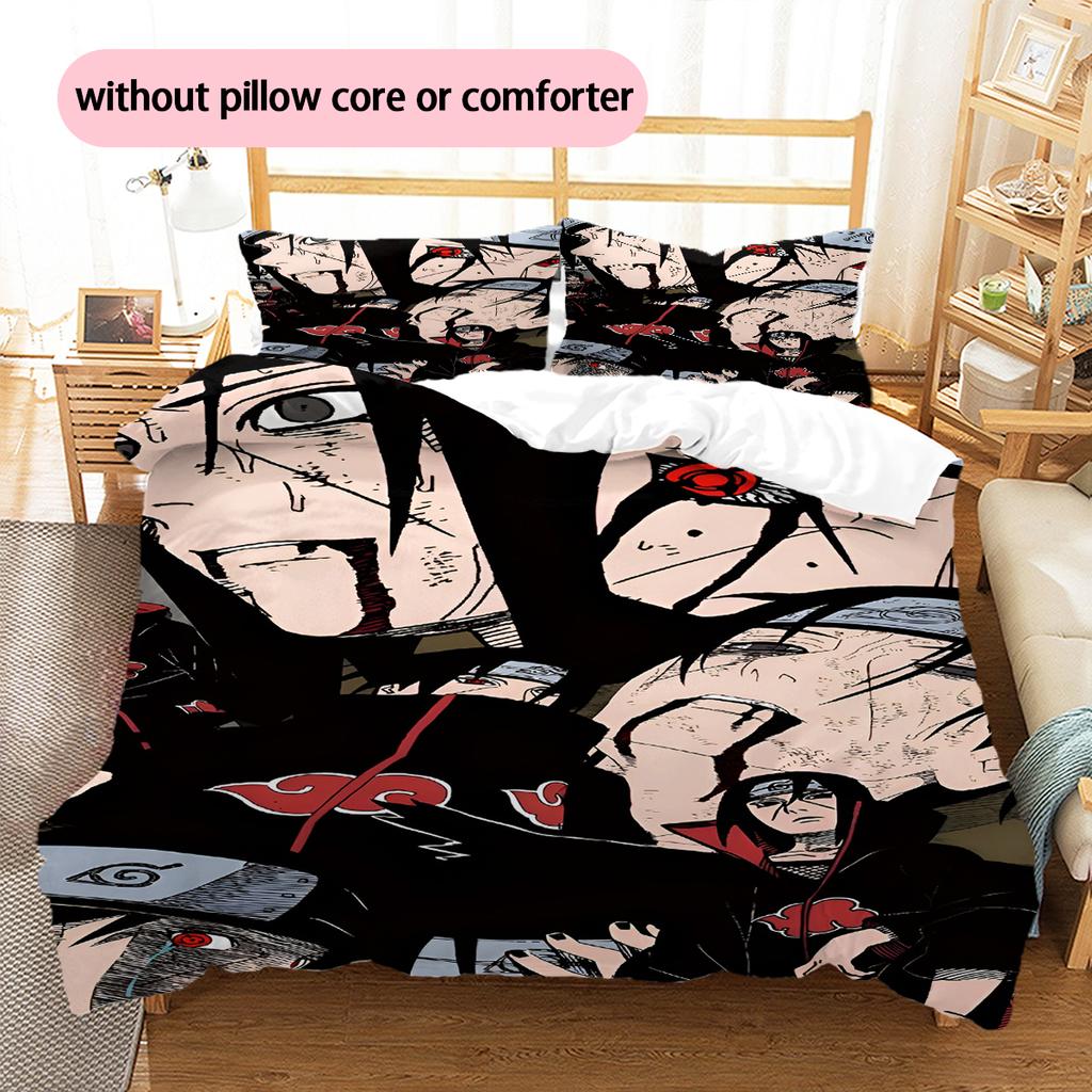 Cartoon Pattern Bedding Quilt Set Quilt Cover Pillowcase Home Decoration Birthday Gift (1 * Duvet Cover + 2 * Pillowcase, Without Core)