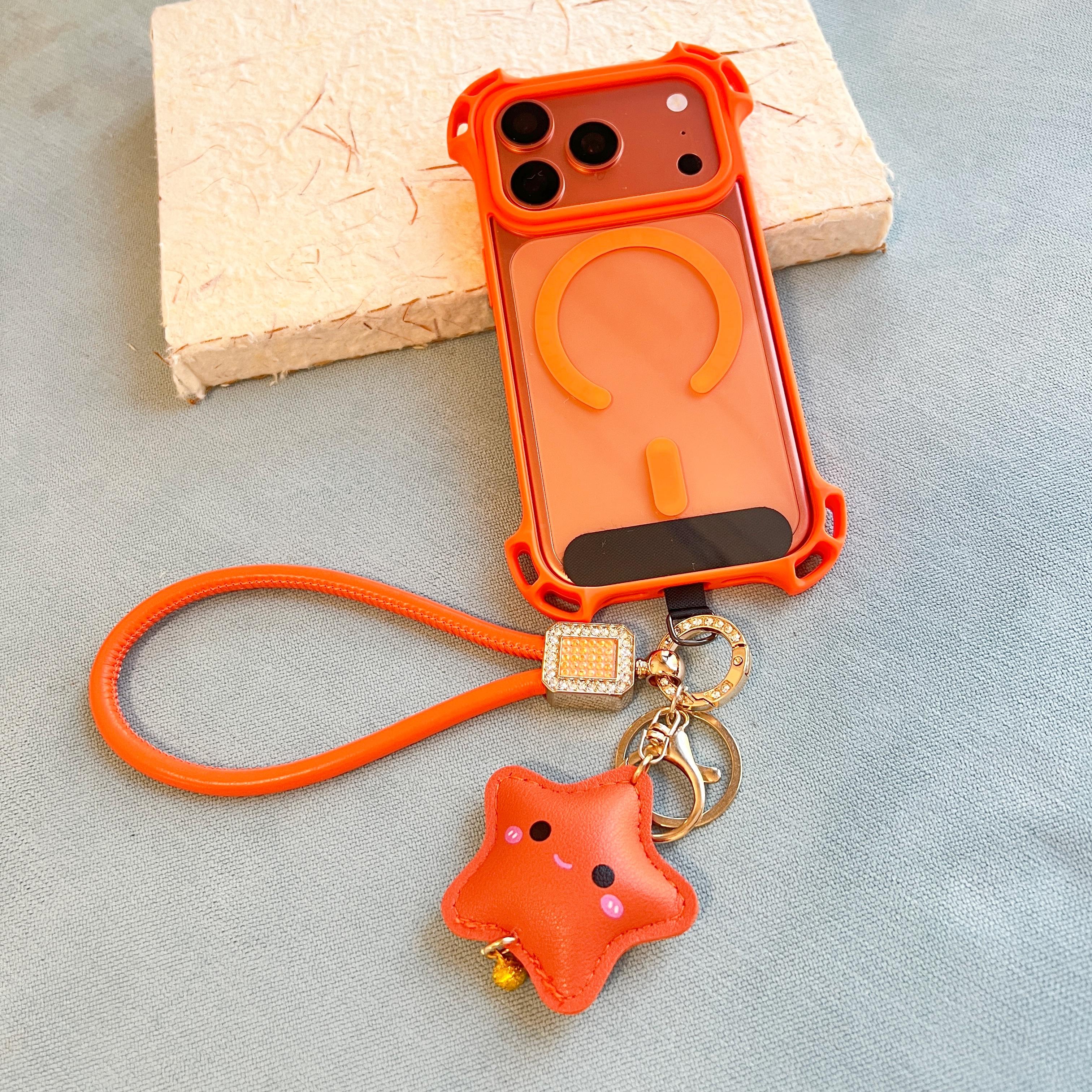 

Leather Lanyard Phone Case Suitable For iPhone 17 Pro Max Cartoon 16 Pro Universal Pendant 15 14 13 Anti-Drop Protective Case iPhone17