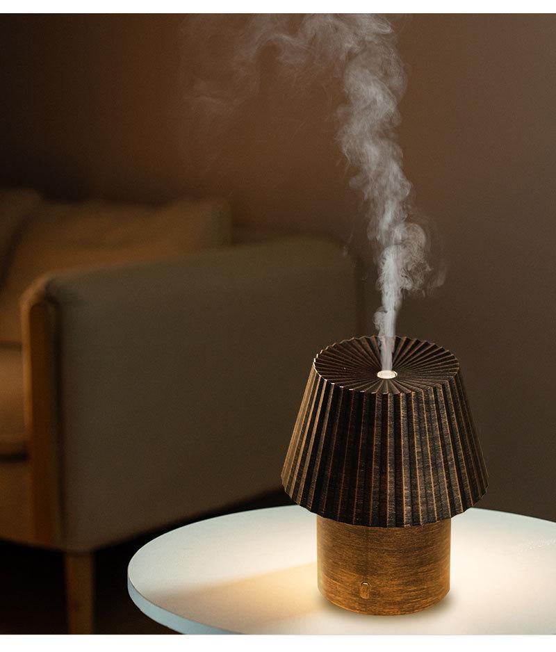 2026 Portable Mini Mushroom Lamp Humidifier: Aromatherapy Essential Oil Diffuser for Bedroom Desktop