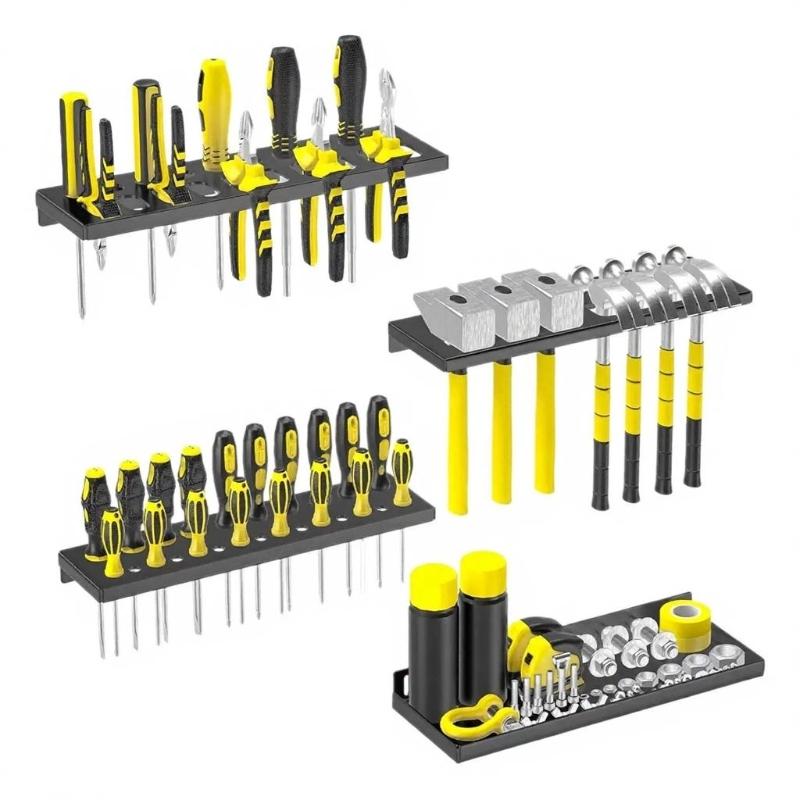 Screwdriver Organizer Wall Mount Tool Storage Rack Screwdriver Pliers Holder Hand Tool Organizer Wall Screwdriver Stand