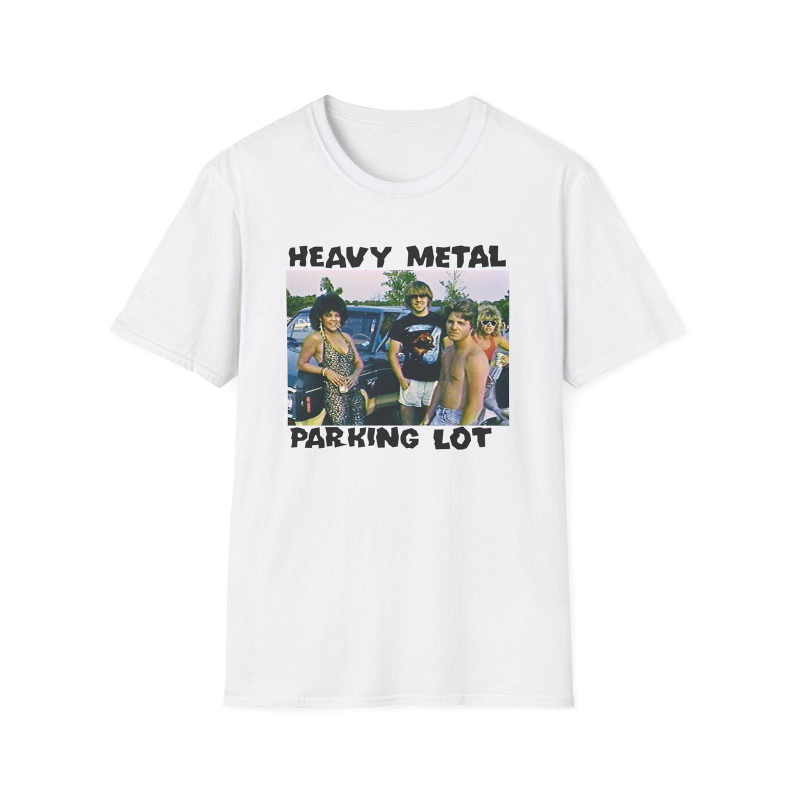 Heavy Metal Parking LoT shirt - Unisex Softstyle T shirt funny 1986 Heavy Metal Parking lot movie inspired T shirt M
