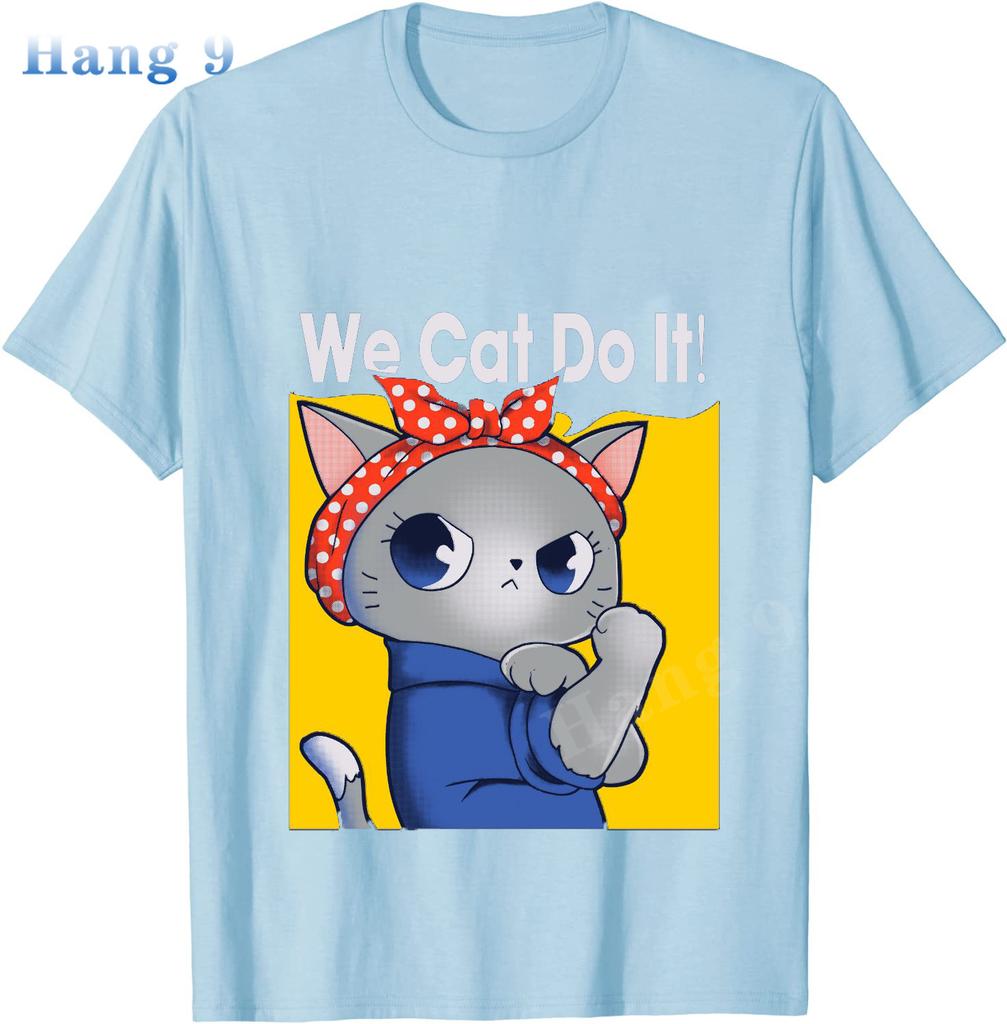 We Cat Do It Funny T Shirt 2022 Tshirt Womens Mens Cats Print Black Kawaii T Shirt Clothing Oversized Summer Top
