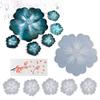 Flower Shape Coaster Mold with Sunlight Edges Fruit Tray Silicone Epoxy Casting Mold for Resin DIY Jewelry Plate Trinket