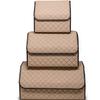 Beige Car Trunk Organizer & Velcro Fixation System, Car Trunk Organizer In 5 Sizes, Trunk Storage Bag