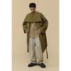 Customellow Gold Oversized Back Slit Robe Padded Coat Cwcaw25994khx