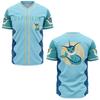 Men's Pokémon Poké Ball Striped Pattern 3D Printed V-Neck Sports Jersey Tee Stylish Casual Wear for Game Fans Y2k Tops