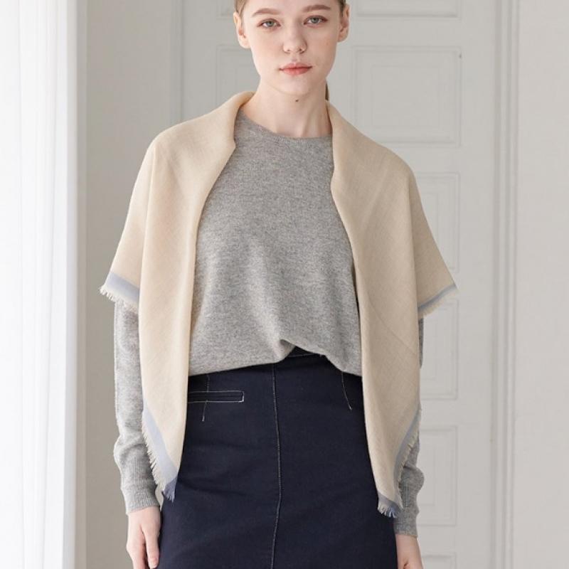 Dal Cashmere Air Scarf Square Beige