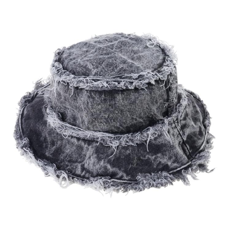 Adult Distressed Bucket Hat Foldable Frayed Edge Fisherman Hat Lightweight Hat